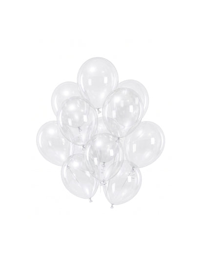 100 Mini ballons latex transparents 13 cm