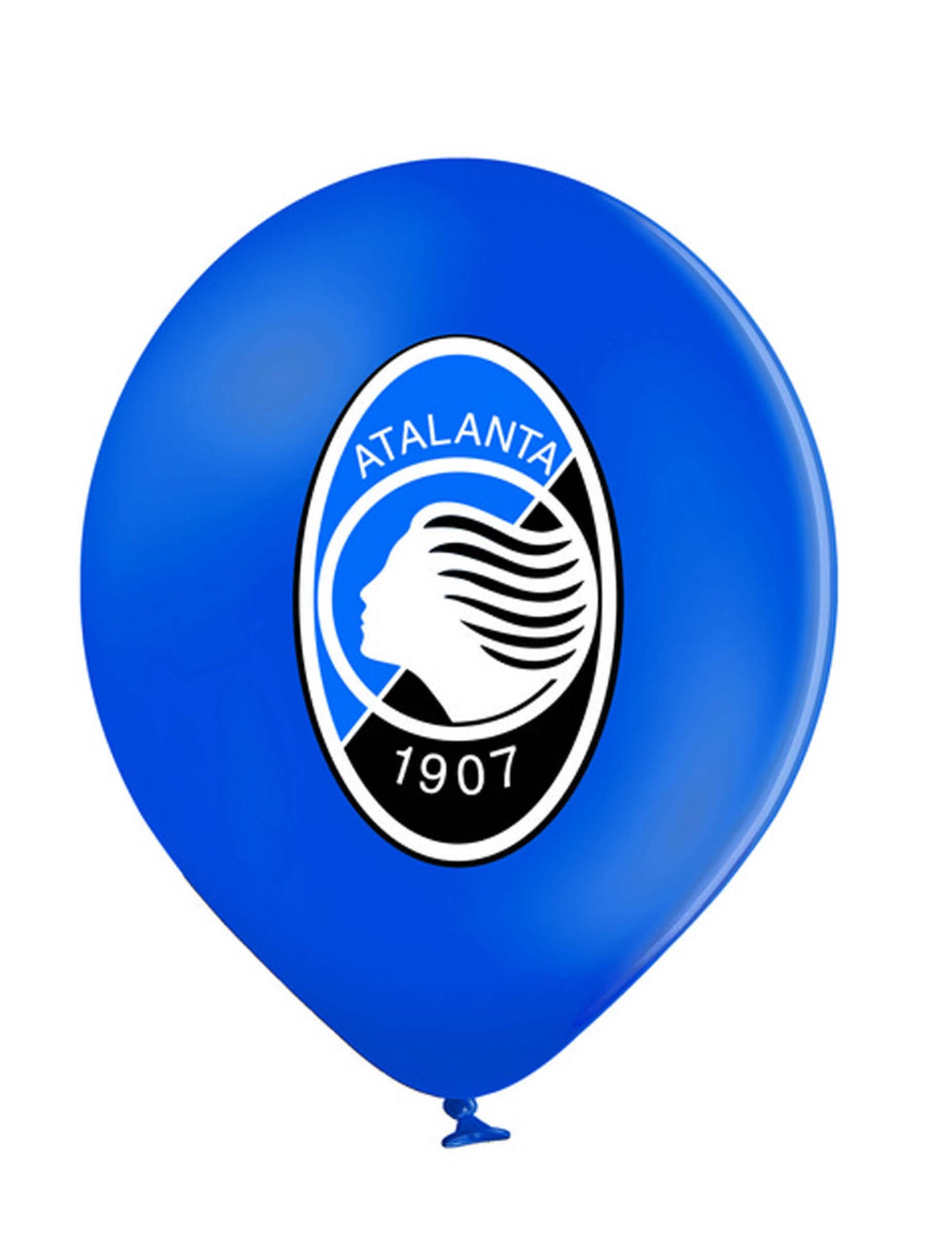 12 Ballons en latex Atalanta™ bleus et noirs 30 cm