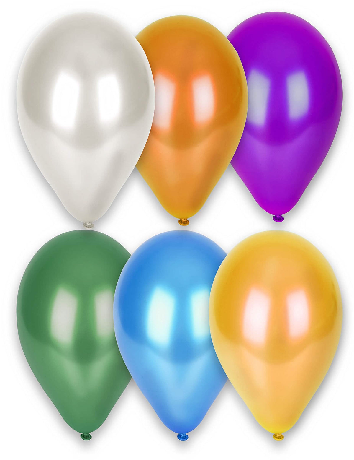 Mehrfarbige metallisierte Luftballons