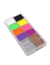 12 Neon- und Glitzer-Cremefarben