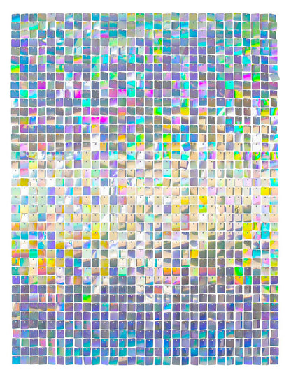 12 Paneele für irisierenden Hintergrund 30 x 30 cm