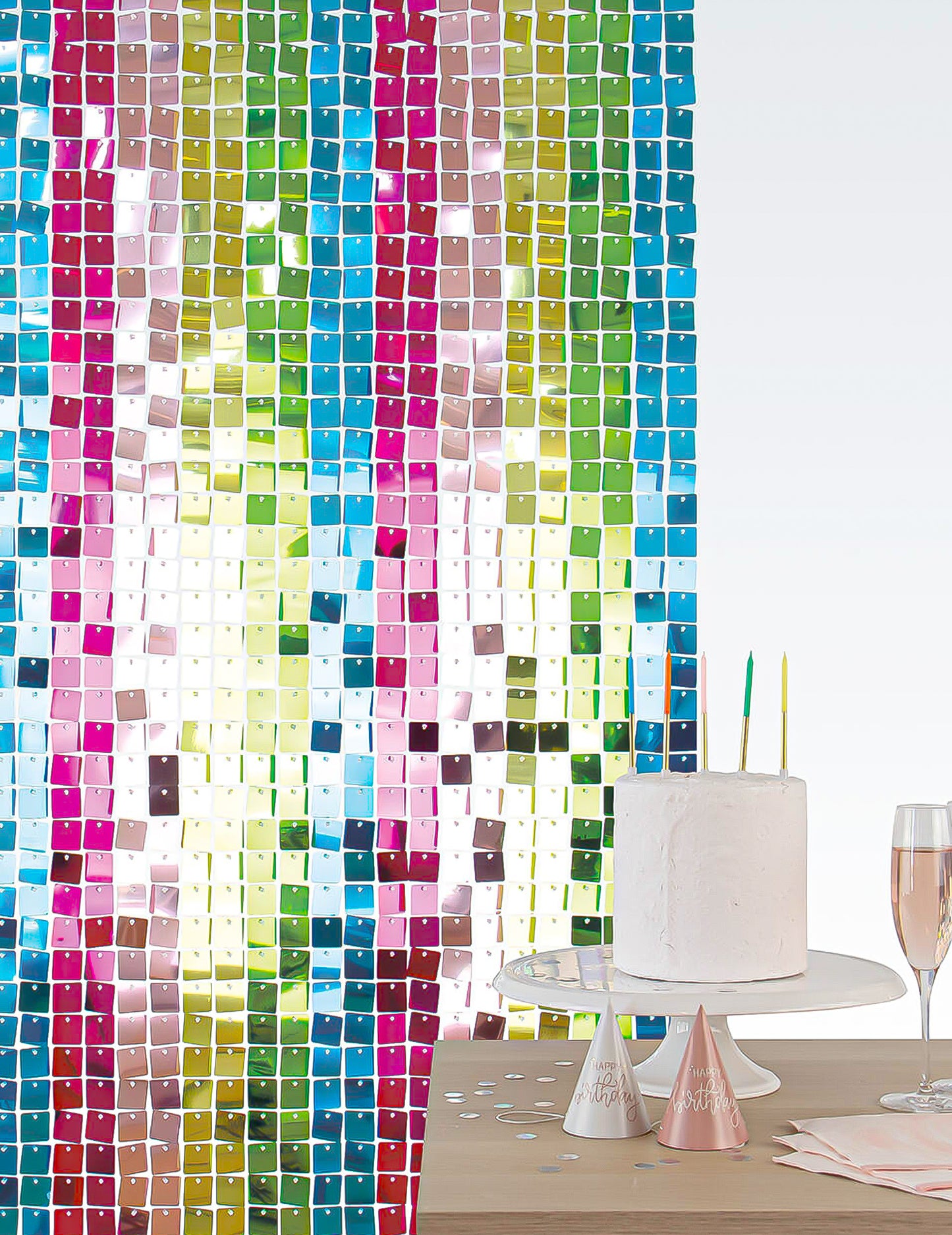 12 Bunte Hintergrund-Paneele f''r Fotowand 30x30 cm
