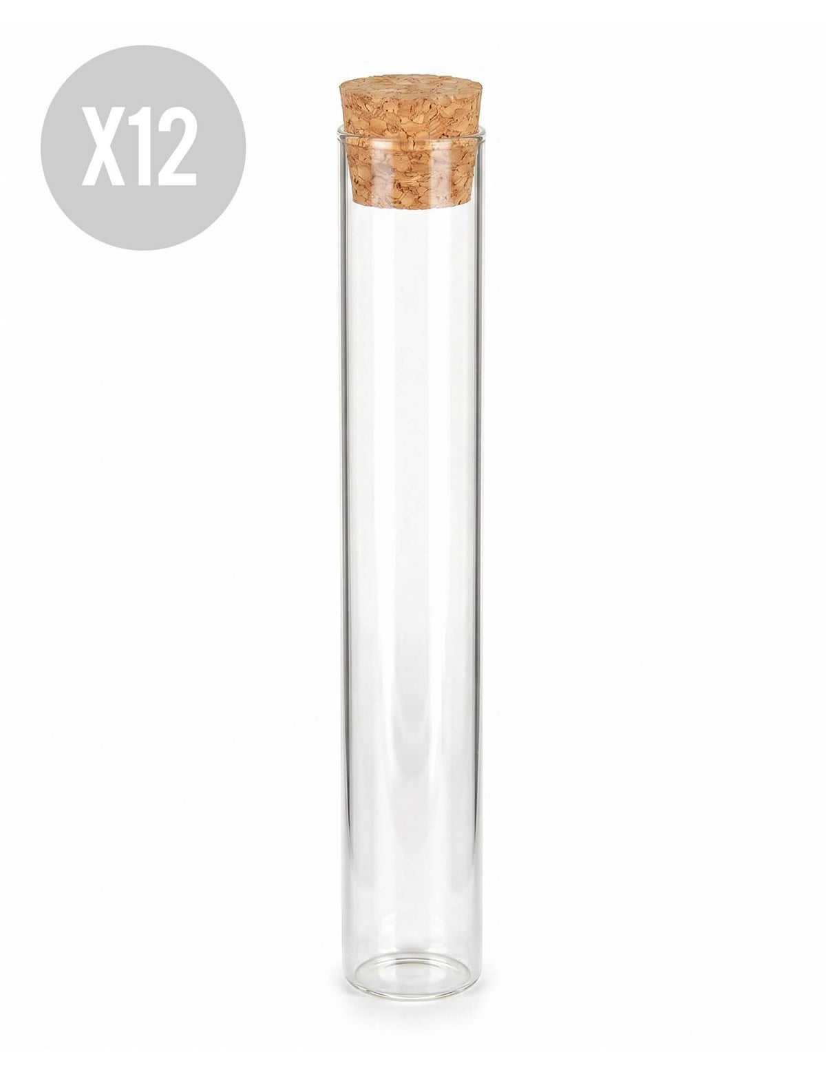 12 Reagenzgläser aus Glas 15 cm