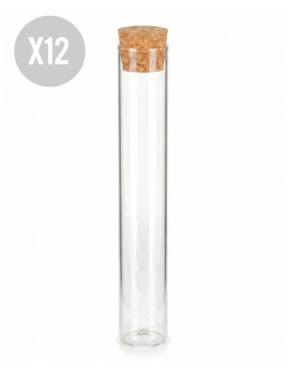 12 Reagenzgläser aus Glas 15 cm