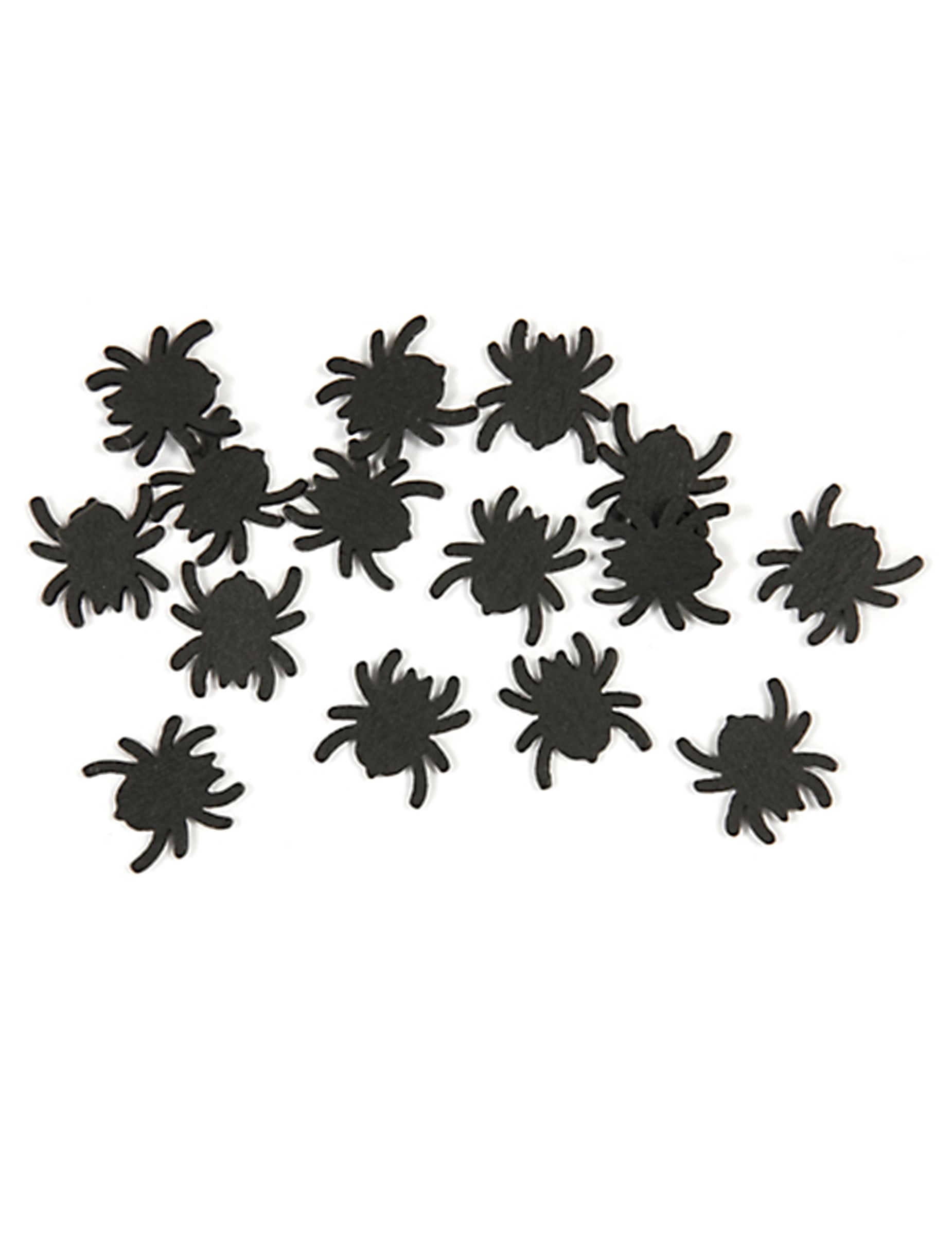 Confettis de table araignées Halloween noirs