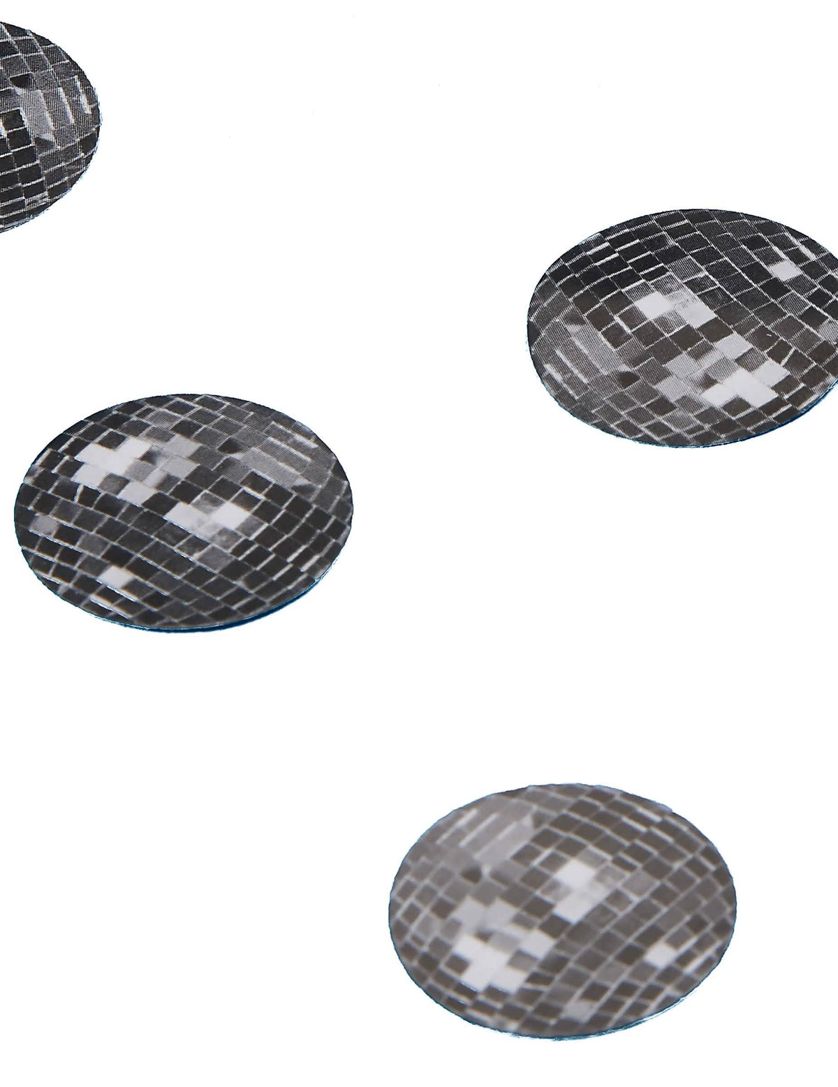150 confettis de table boule disco pour fête argentés