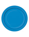 Assiettes en carton bleues