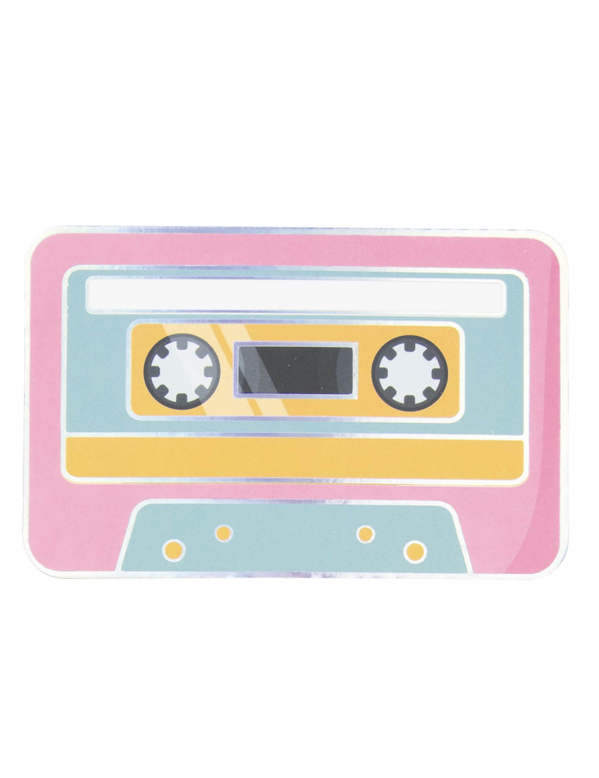 Serviettes en papier cassettes rétro années 90 pour fête rose bleu et jaune