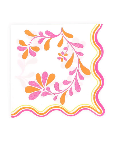 16 Papier-Servietten Pink Limonade 33 x 33 cm
