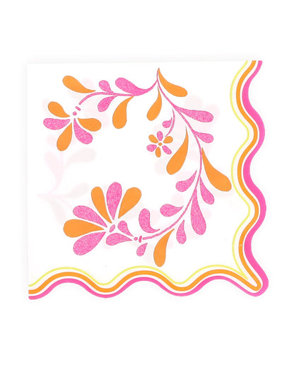 16 serviettes en papier Pink Limonade 33 x 33 cm