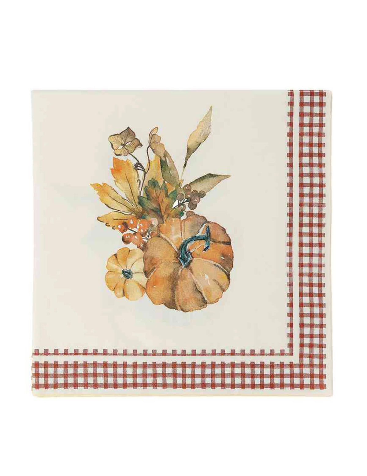 Cottage Living Papierservietten mit Kürbis-Dekor – 16 Stück (33 x 33 cm)