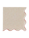 Papierservietten im Landhaus-Stil Karo-Optik 16er Set 33x33 cm