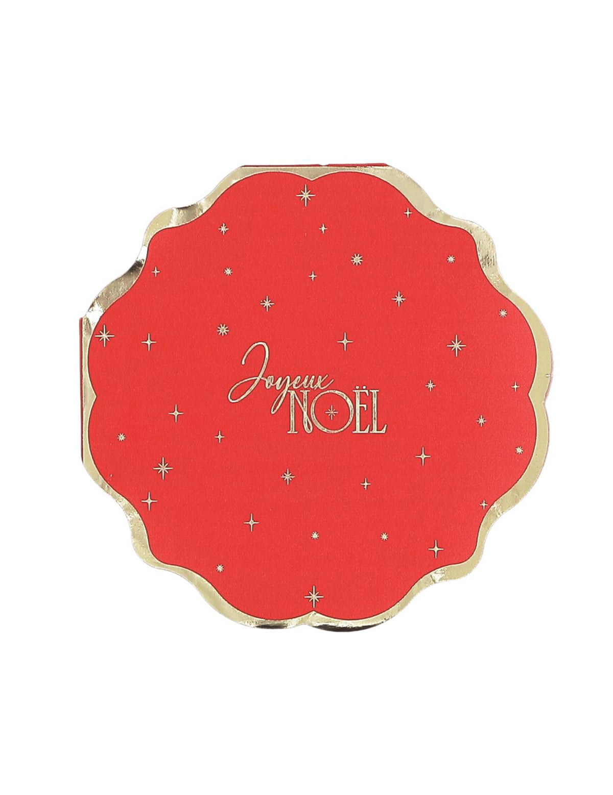 16 Servietten Frohe Weihnachten rot & gold 32 x 32 cm