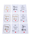 18 cartes étapes première année pour bébé dorées