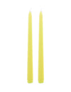 2 Kerzen gelb 25 cm