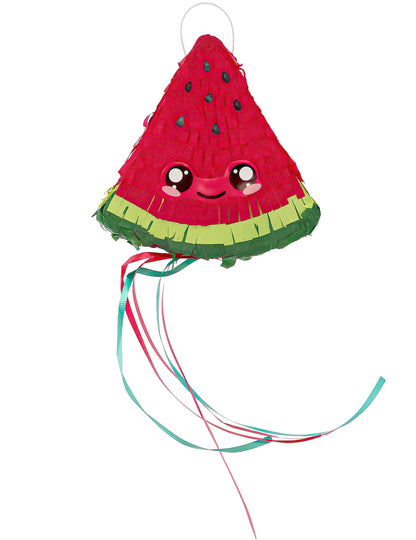 2 Kawaii Mini-Pinatas Melone und Avocado Party-Deko 15cm
