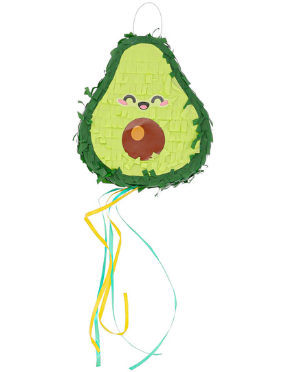 2 Kawaii Mini-Pinatas Melone und Avocado Party-Deko 15cm