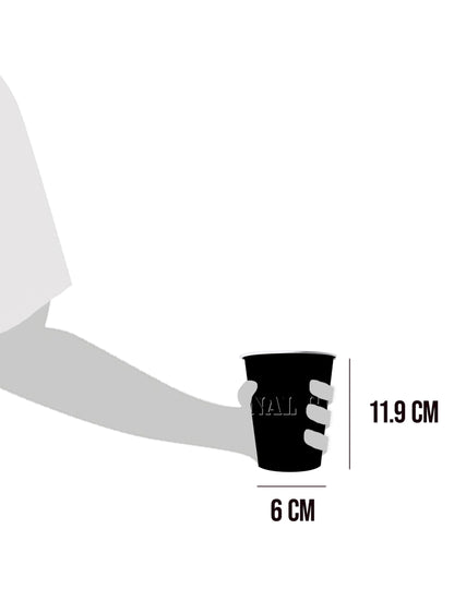Dimensions des gobelets américains noirs en carton recyclable