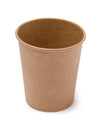Gobelets en carton kraft pour fête marron 200 ml