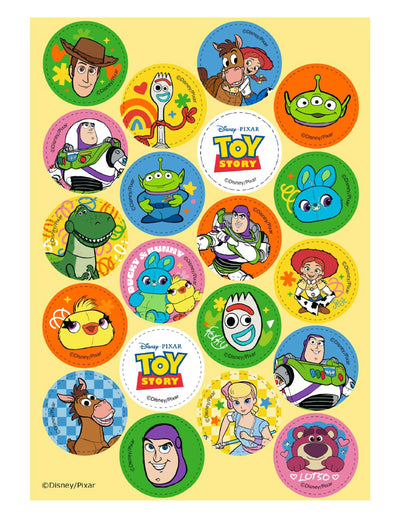 20 Mini-Oblaten Toy Story™ 3,4 cm