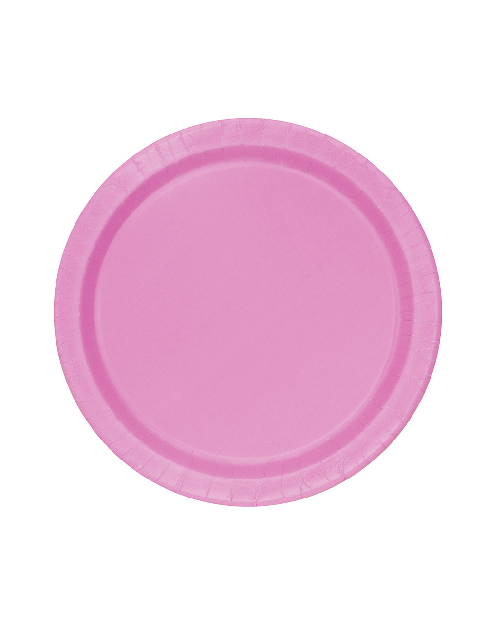 Assiettes rondes en carton roses