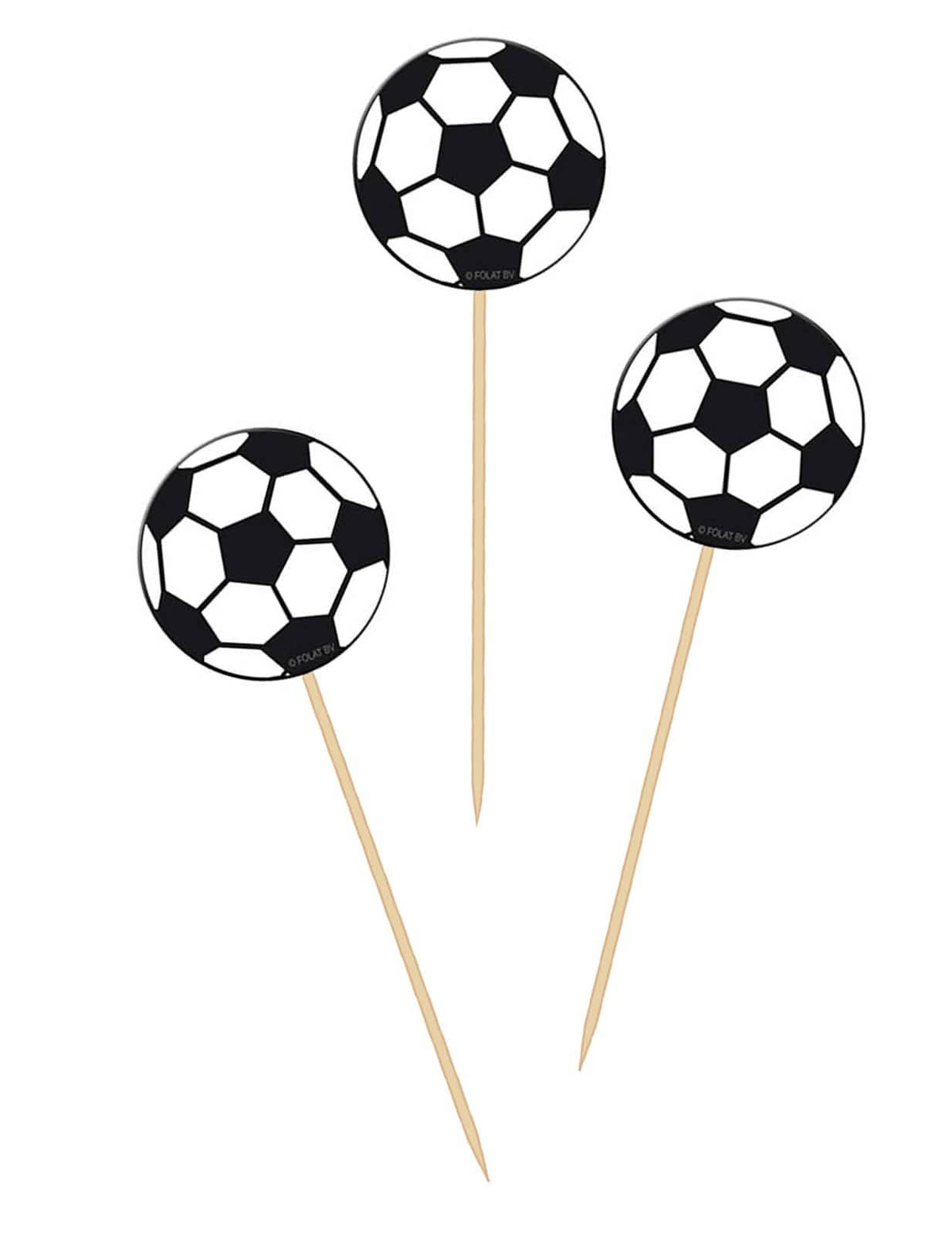 Fußball-Sticks für die Party Black and White