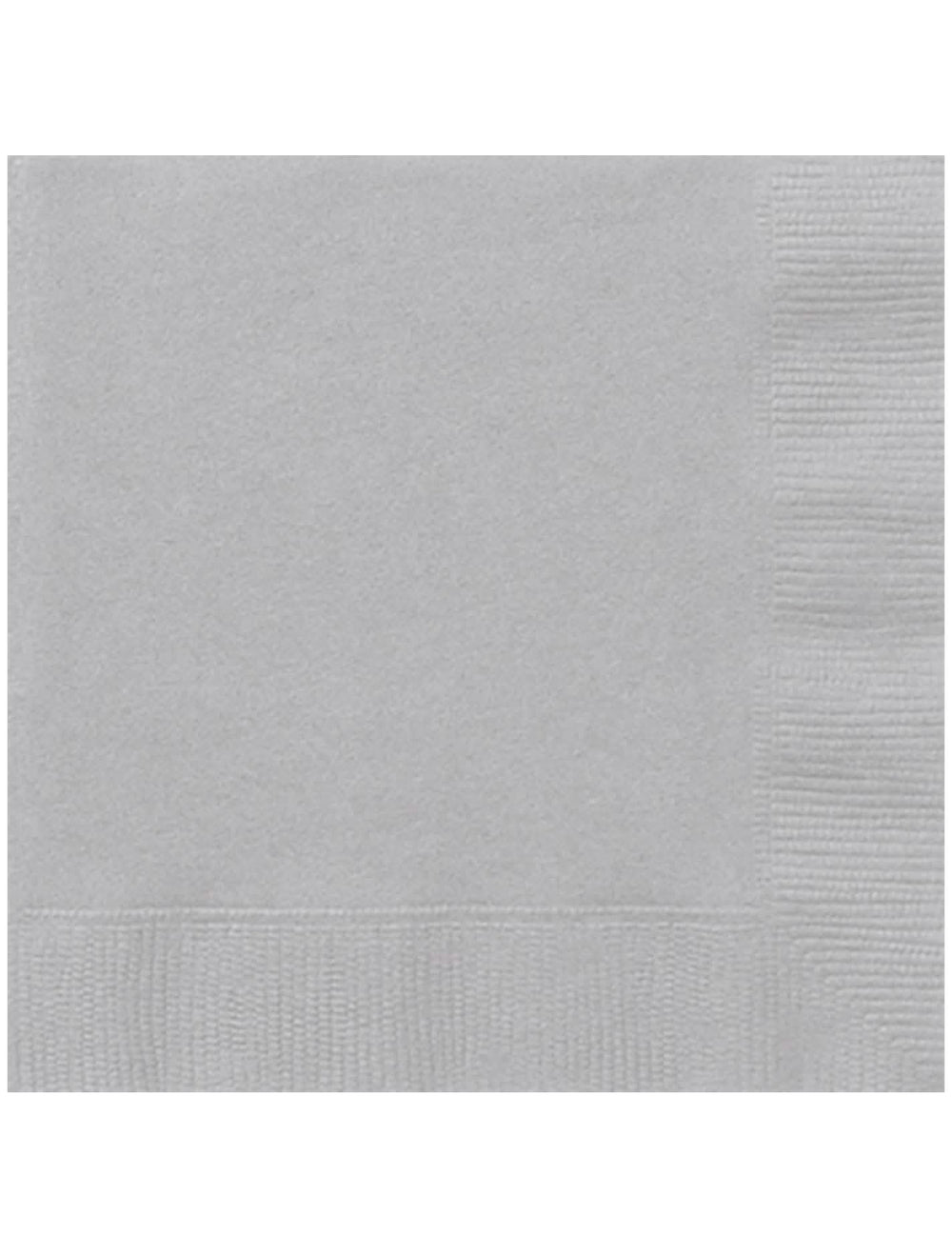 Serviettes en papier pour fête argenté