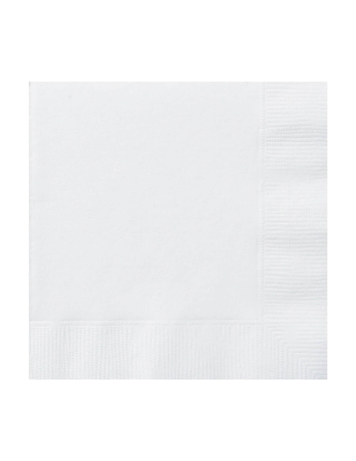 Serviettes en papier à fines rayures pour fête blanches