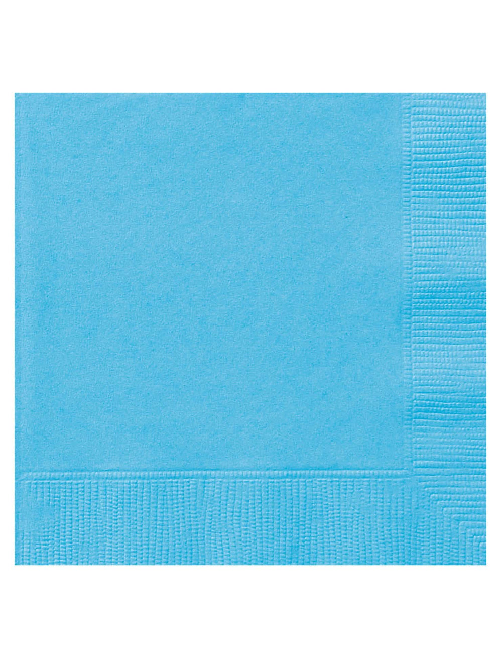 Serviettes en papier bleu ciel