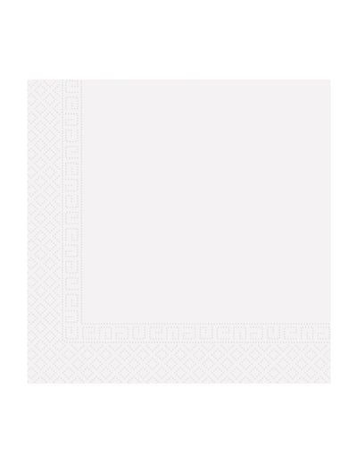 Serviettes en papier home compostable pour fête blanches