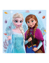 Serviettes en papier La Reine des Neiges Frozen Idyllic Wonder pour enfant bleues avec Elsa et Anna