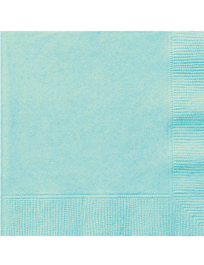 20 serviettes en papier menthe couleur vert menthe avec relief