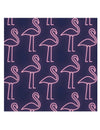 Serviettes en papier flamants roses pour décoration de fête néon rose et bleu marine