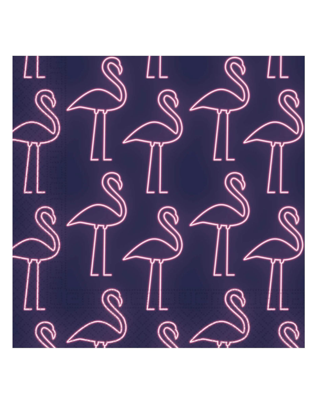 Serviettes en papier flamants roses pour décoration de fête néon rose et bleu marine