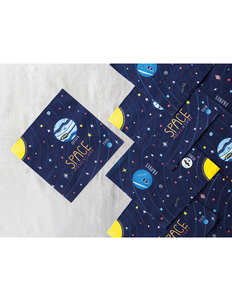Aperçu du lot de serviettes en papier Space Adventure