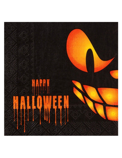 20 Ghost Papierservietten in Schwarz 33 x 33 cm
