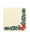 Weihnachtliche Papierservietten Girlande Beige 20 Stück