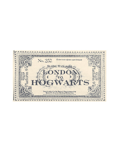 20 Harry Potter™ Servietten Fahrkarte London nach Hogwarts 33 x 40 cm