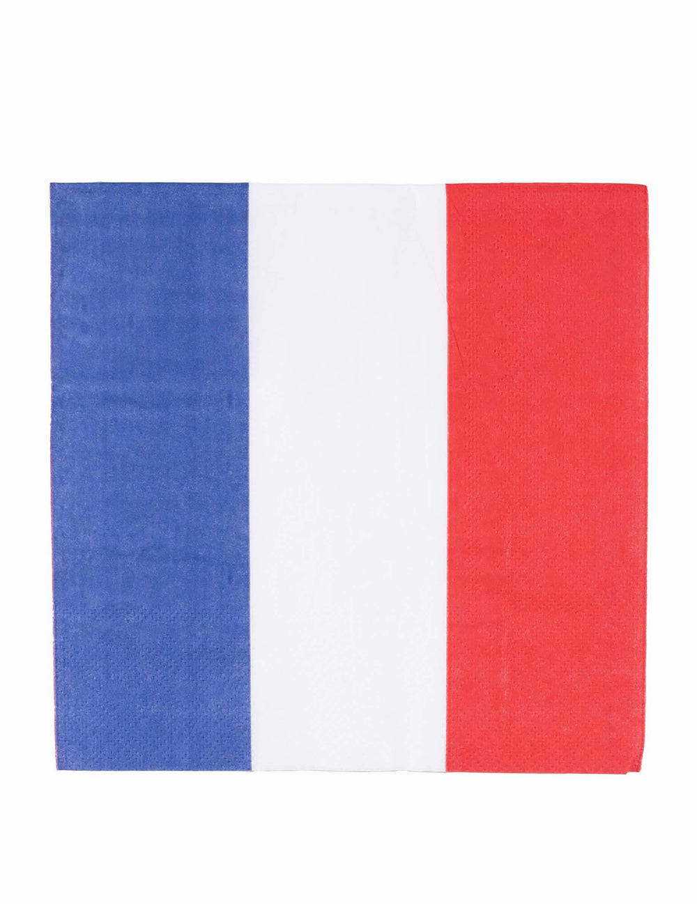 Serviettes tricolore pour fête bleu blanc rouge