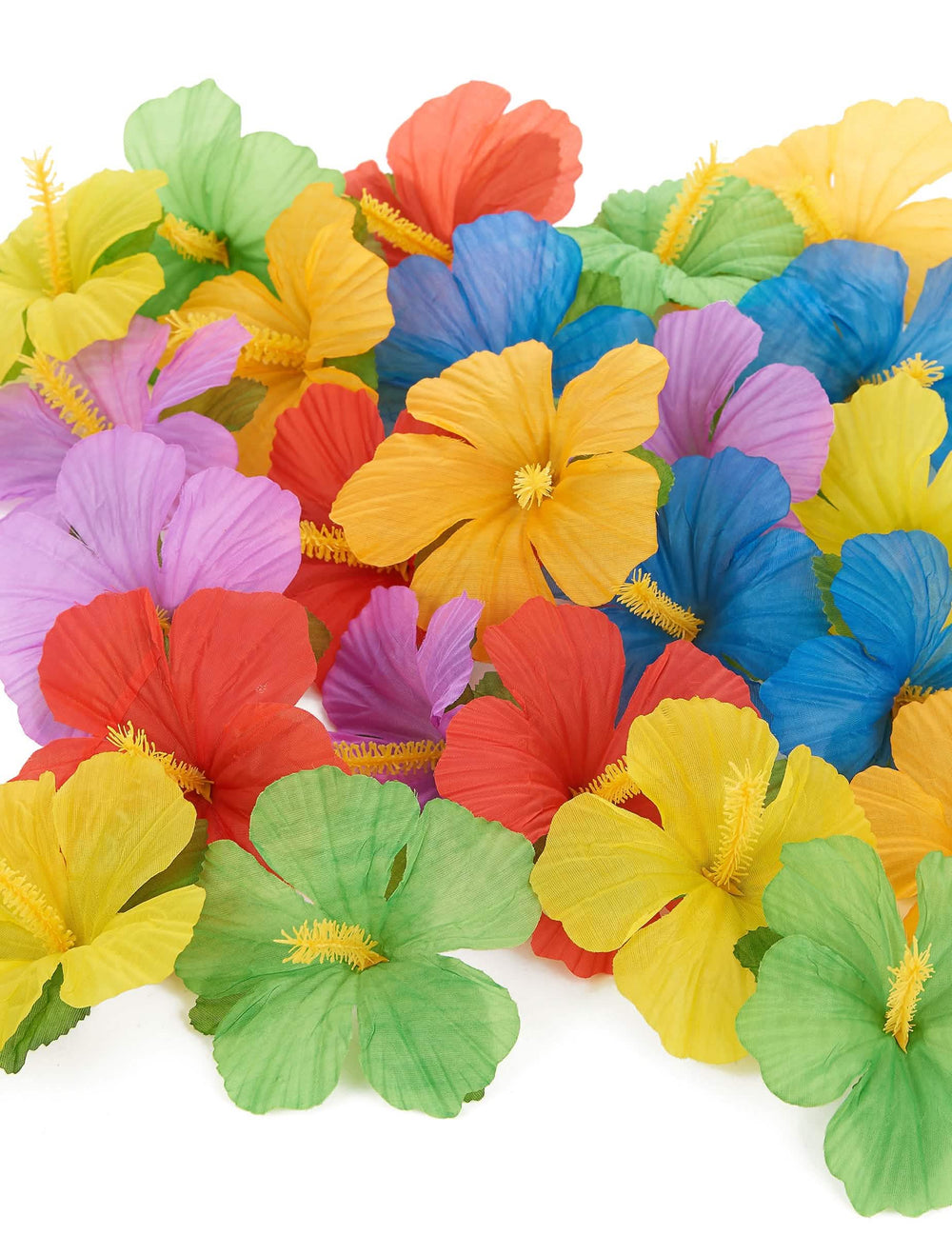 24 hawaiianische Blumen für bunte Partydekoration