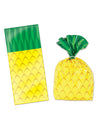 Sacs en plastique ananas pour bonbons jaunes et verts