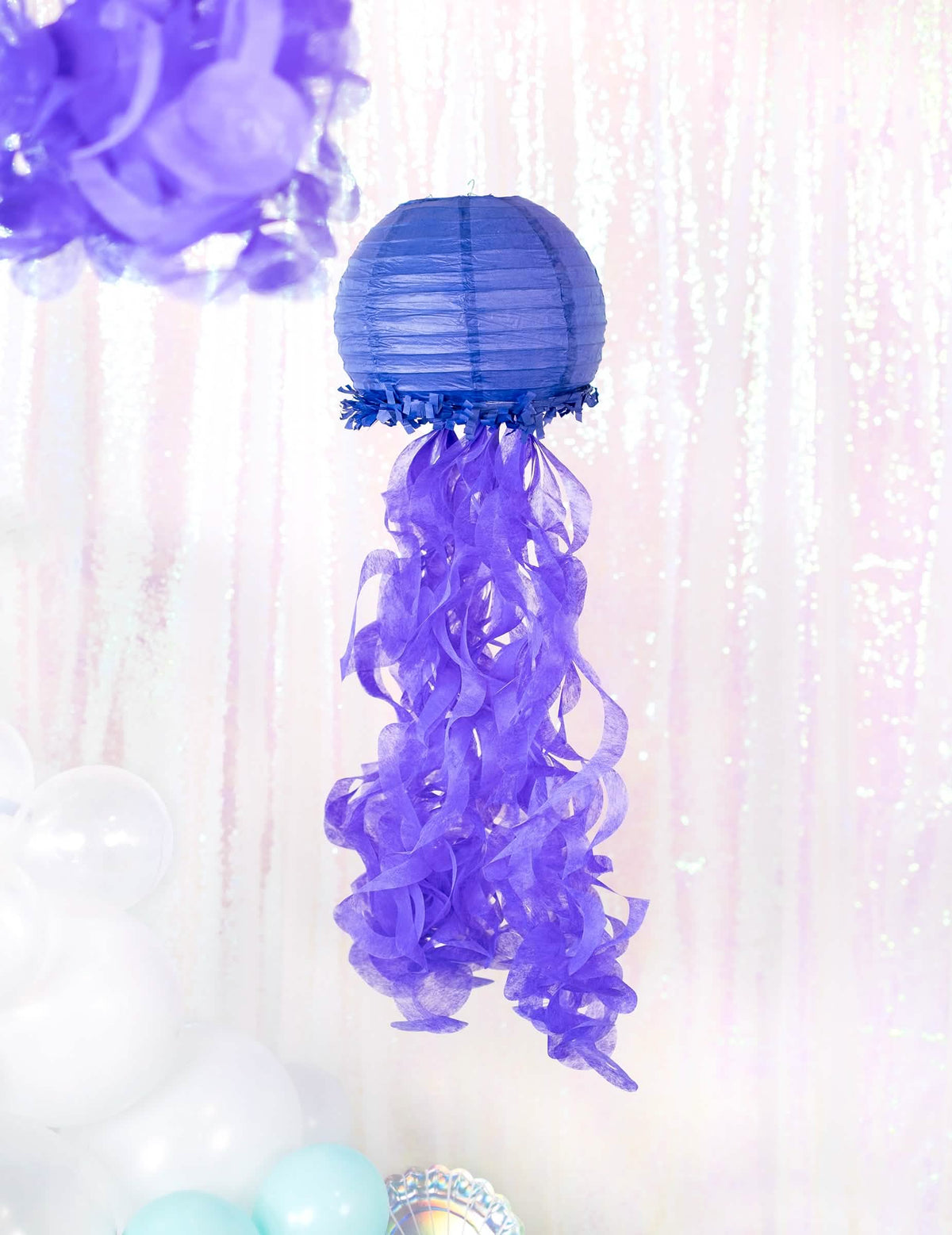 Lanterne violette des lanternes en papier méduses rêves de sirène
