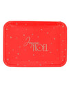 3 Serviertabletts Frohe Weihnachten aus Pappe Rot & Gold 35 x 25,5 cm