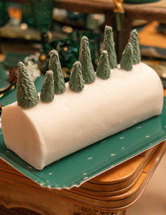3 Serviertabletts Frohe Weihnachten aus Pappe Grün & Gold 35 x 25,5 cm