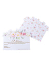 Cartes aquarelle Let's Dance pour animation mariage motif floral rose avec dorure
