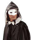 Halbmaske für Karneval weiß