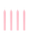 Set mit 4 rosa Kerzen lang 20 cm
