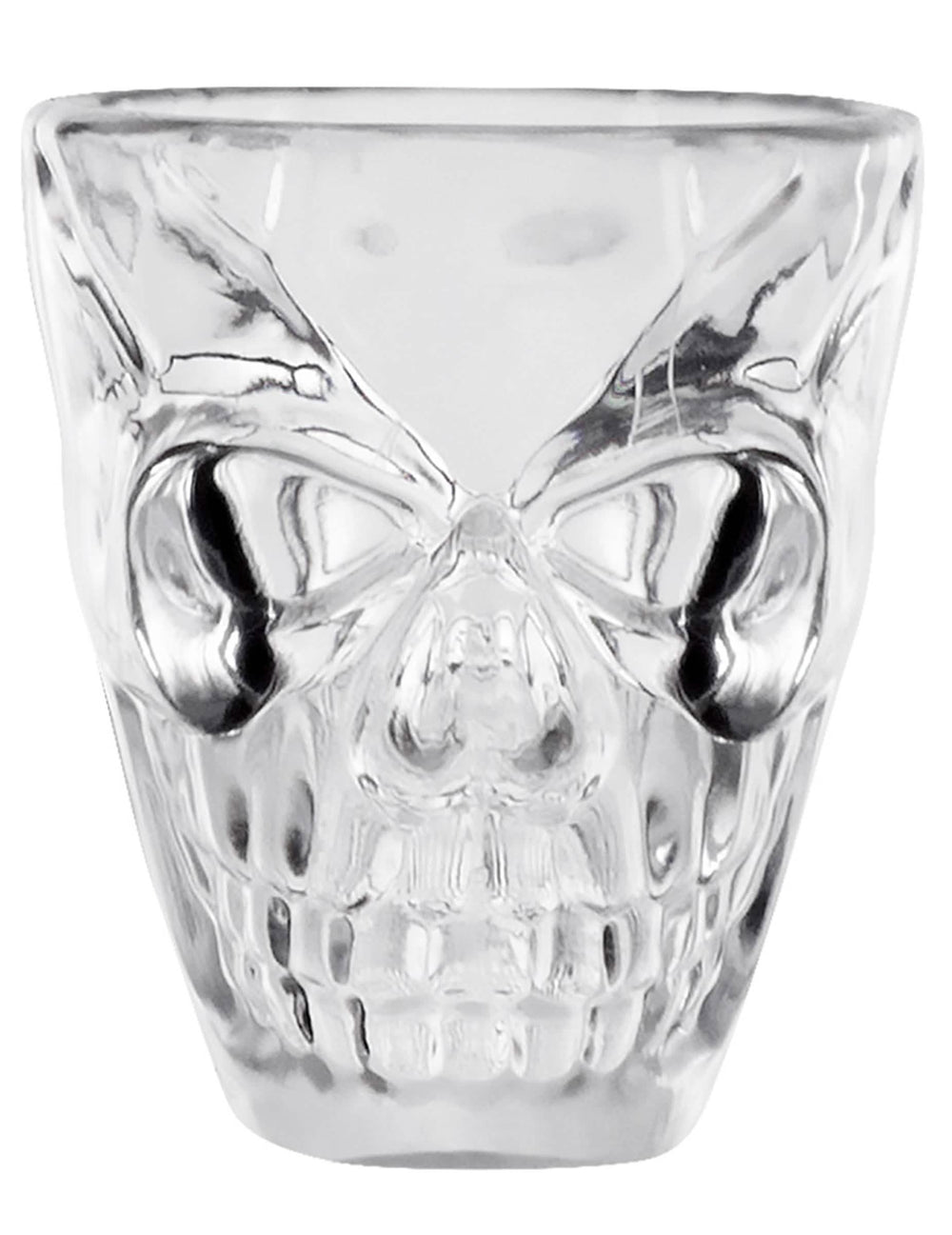 Nahaufnahme des Totenkopf-Schnapsglases
