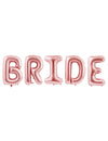 Ballons lettres Bride pour EVJF rose gold