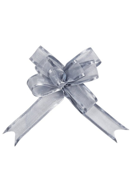 Mini noeud organdi pour fête argent